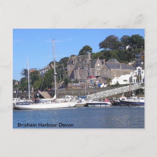 Brixham Harbour Devon Briefkaart (Voorkant)