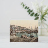 Brixham Harbour, Devon c.1895 Briefkaart (Staand voorkant)