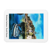 Brixham haven, South Devon Koelkast magneet (Horizontaal)