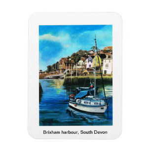 Brixham-haven, Zuid-Devon Fridge magnet Magneet