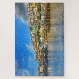 Brixham Heritage: Colorful Hillside & Church Legpuzzel