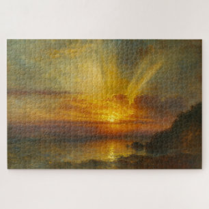 Brixham Sunrise Turner stijl kust puzzel