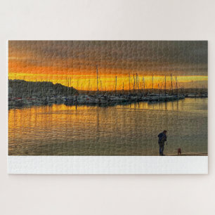 Brixham Sunset: Gouden Haven & Kustwandeling Legpuzzel