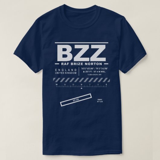 Brize T-shirt Norton Airport BZZ (Design devant)