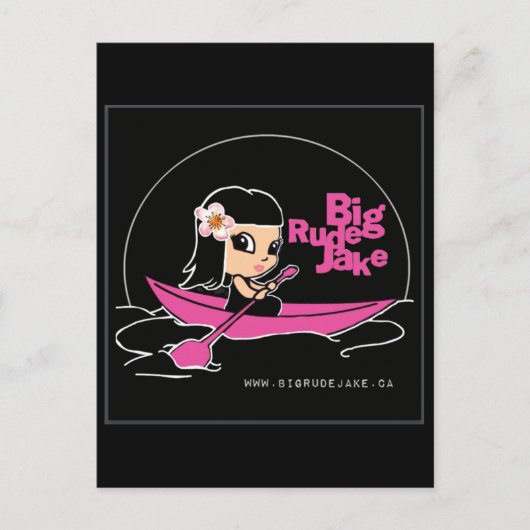 BRJ Roze Kano Post Kaart (Voorkant)