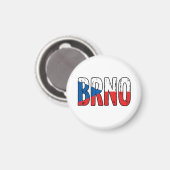 Brno Tsjechië Magneet (Voorkant / Achterkant)