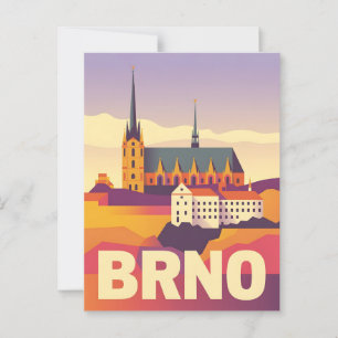 Brno-vintage Briefkaart