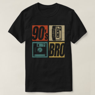 Bro 1990 Mode 90 Thema Party Nineties T-shirt