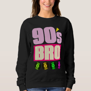 Bro 1990: Muziek Theme Party Vinyl Nineties Trui