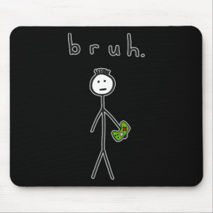 Bro Brah Schattige Stick Figure Voor Videogame Gam Muismat