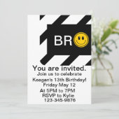 Bro C'est mon anniversaire, Bro Invitation de fête (Debout devant)