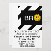 Bro C'est mon anniversaire, Bro Invitation de fête (Devant / Derrière)