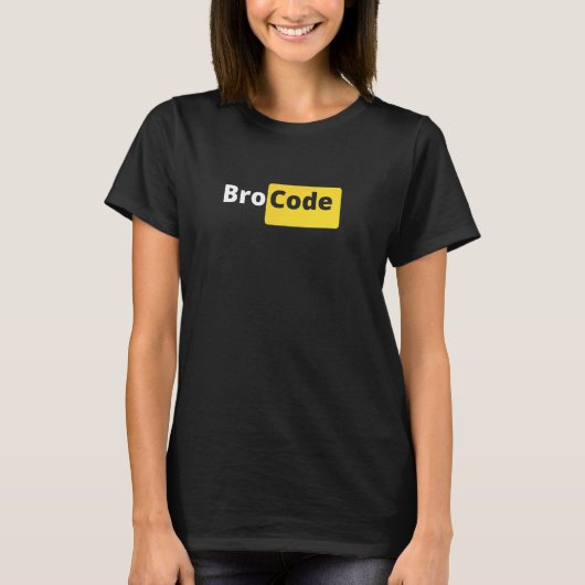 Bro-code T-shirt (Voorkant)