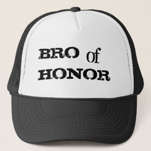 Bro de casquette noir de garçon d'honneur d'humou