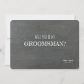 Bro Funny Groomsman of Best Man proposal Kaart (Achterkant)