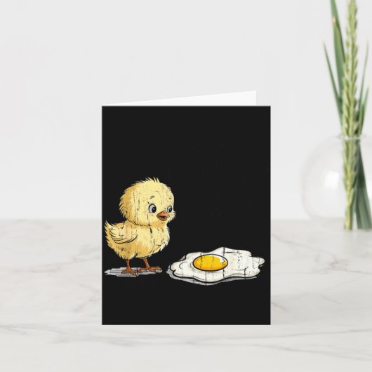 Bro Is That You, Funny Chick And Egg Kaart (Voorkant)