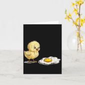 Bro Is That You, Funny Chick And Egg Kaart (Gele Bloem)