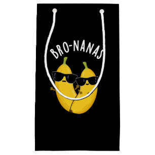 Bro-nanas Funny Fruit Banana Pun Dark BG Klein Cadeauzakje