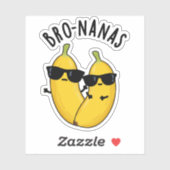 Bro-nanas Grappig fruit Banaan Pun Sticker (Vel)