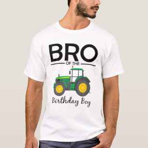 Bro van de familie van de 'Birthday Boy Tractor'-B T-shirt