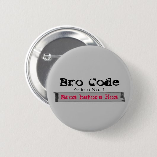 Bro Voor Ho's Button (Voorkant /achterkant)
