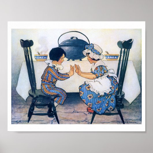 Broad Bean Soup, Jessie Willcox Smith Poster (Voorkant)