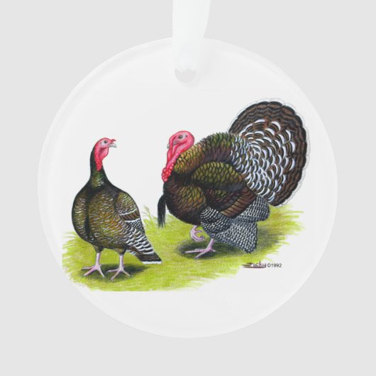 Broad Breasted Bronze Ornament (voorkant)