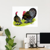 Broad Breasted Bronze Poster (Thuiskantoor)