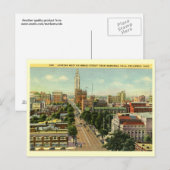 Broad St., Columbus, Vintage Ohio Briefkaart (Voorkant / Achterkant)