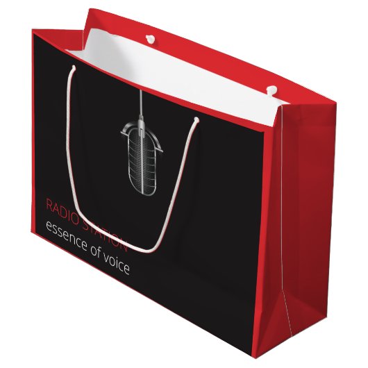 Broadcast Gift Bag Groot Cadeauzakje (Voorkant Gekanteld)