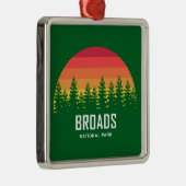 Broads Nationaal Park Rainbow Trees Metalen Ornament (Rechts)