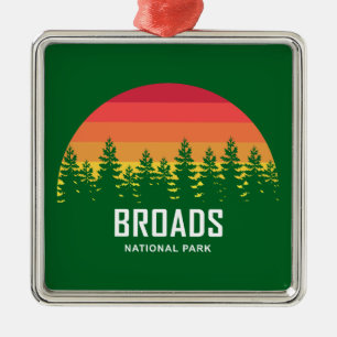 Broads Nationaal Park Rainbow Trees Metalen Ornament