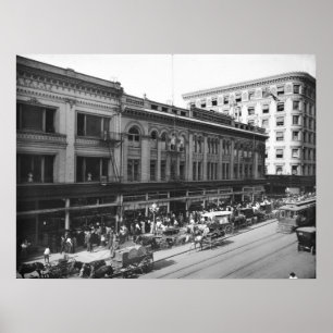 Broadway and Fourth Street, Los Angeles, Verenigde Poster