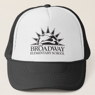 Broadway Basisschool kinder zwarte logo Trucker Pet