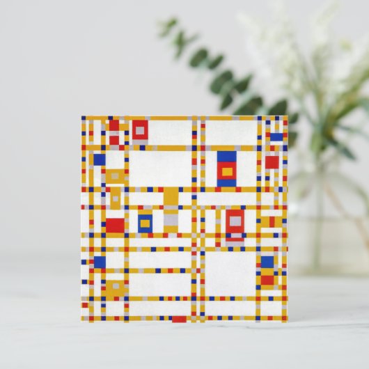 Broadway Boogie Woogie | Piet Mondrian | (Staand voorkant)