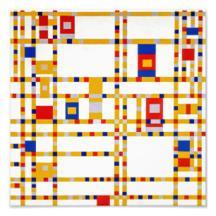 Broadway Boogie Woogie   Piet Mondrian   Foto Afdruk