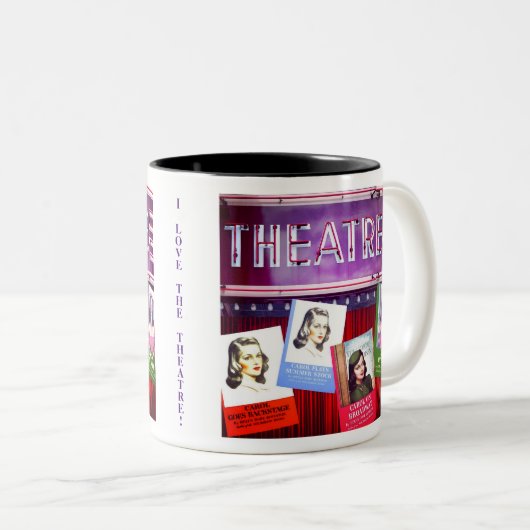 Broadway Bound ! Mug de café à deux tons (Devant droit)