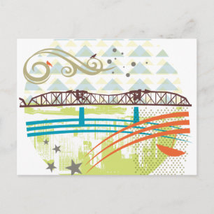 Broadway Bridge Portland Briefkaart