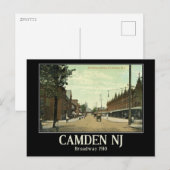 Broadway, Camden, New Jersey, Vintage Briefkaart (Voorkant / Achterkant)