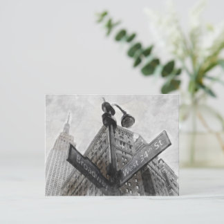 Broadway-hoekteken Briefkaart