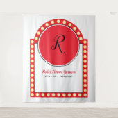 BROADWAY MARQUEE Bat Mitzvah Fotohok Backdrop Wandkleed (Voorkant)