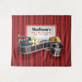 BROADWAY MARQUEE Bat Mitzvah Photo Booth Backdrop Wandkleed (Voorkant (horizontaal))