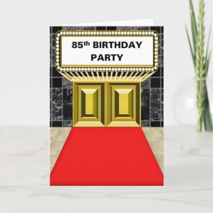 Broadway Marquee Red Carpet 85 jarig jubileum Kaart