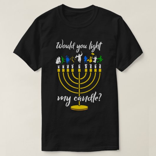 Broadway Menorah T-shirt (Design voorkant)