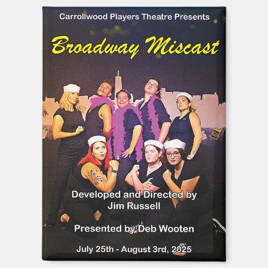 Broadway Miscast Poster Magnet Magneet (Voorkant)