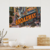 Broadway Neon Lights Poster (Keuken)