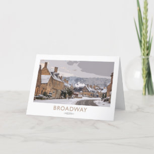 Broadway Railway Poster Bedankkaart