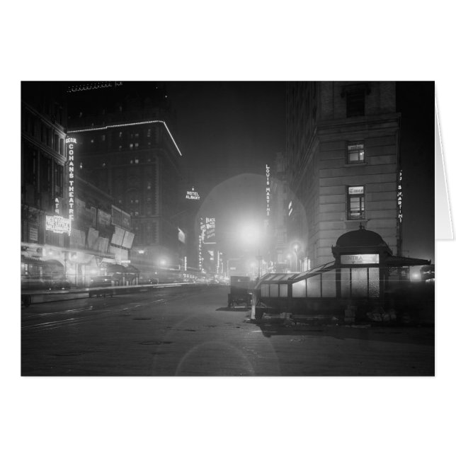 Broadway 's Nachts, 1910 (Voorkant Horizontaal)