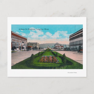 Broadway SceneLongview, WA Briefkaart