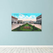 Broadway SceneLongview, WA Canvas Afdruk (Insitu (Houten vloer))